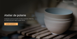 Atelier De Poterie D'Art - Modèle De Fonctionnalité Joomla