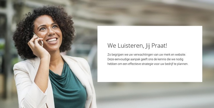 Voor merken die resultaten willen Website Builder-sjablonen