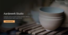 Kunst Aardewerk Studio - Modern Websitemodel