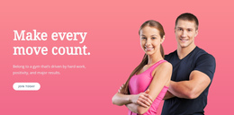 Evolution Health & Fitness - Drag & Вrop One Page Template