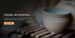 Estúdio De Arte De Cerâmica - Maquete De Site Moderno