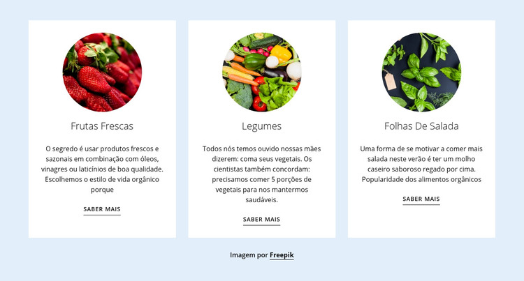 Novos produtos agrícolas Modelo HTML