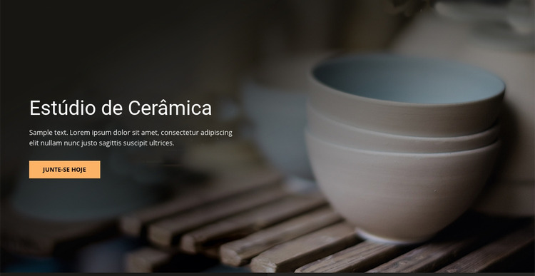 Estúdio de arte de cerâmica Template Joomla