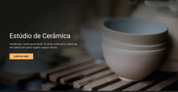 Estúdio De Arte De Cerâmica - Página De Destino Profissional