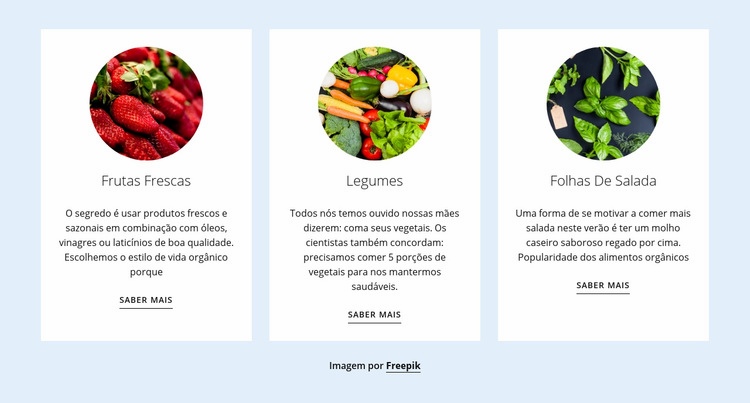 Novos produtos agrícolas Landing Page