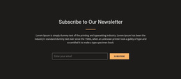 Responsive Web Template For Subscribe Now And Receive 20% Discount