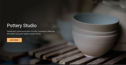 Art Pottery Studio - Homepage Design