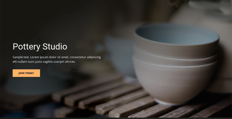 Art pottery studio  Landing Page