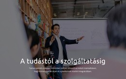 A Tudástól A Szolgáltatásig - Ingyenes Sablon