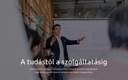 A Tudástól A Szolgáltatásig