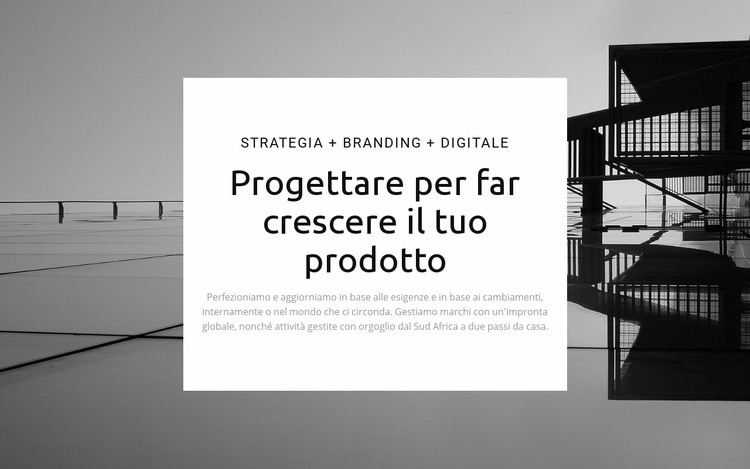 Dal design al prodotto in crescita Costruttore di siti web HTML