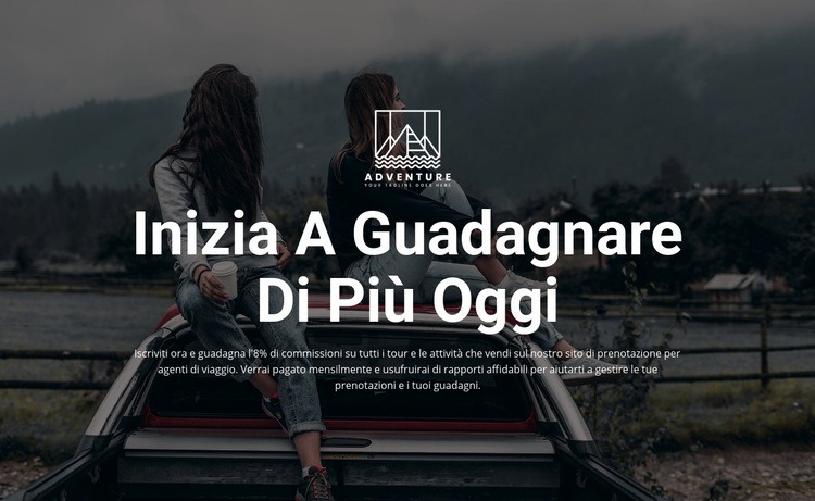 Inizia a guadagnare oggi Modelli di Website Builder