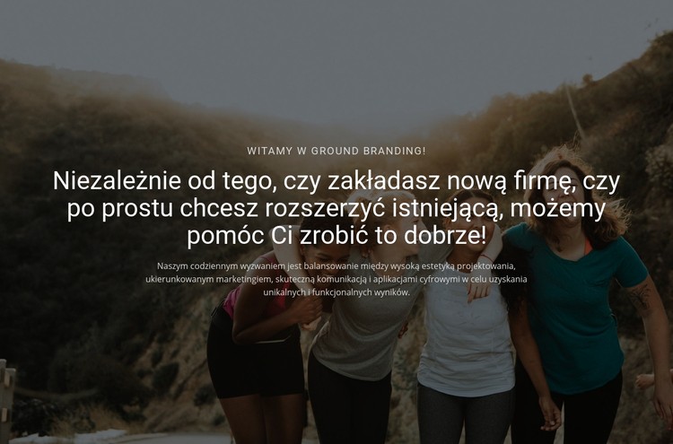 Rozpoczęcie nowej działalności Szablon CSS