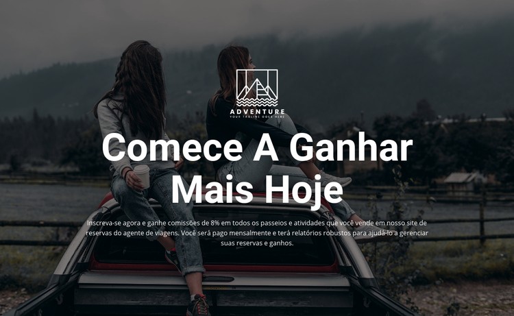 Comece a ganhar hoje Template CSS