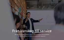 Webbplatsdesign För Från Kunskap Till Service