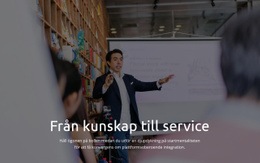 Från Kunskap Till Service