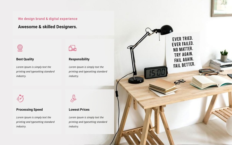 We design digital experience Elementor Template Alternative