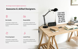 HTML Site For We Design Digital Experience