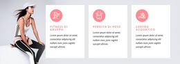 Programmi Di Fitness E Lezioni Di Specialità - Tema CSS Gratuito