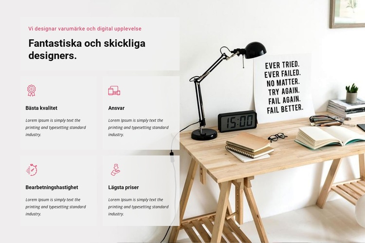 Vi designar digital upplevelse Hemsidedesign