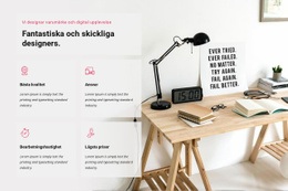 HTML-Webbplats För Vi Designar Digital Upplevelse