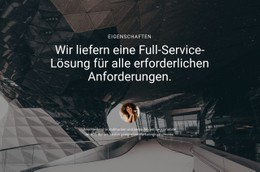 Liefern Sie Eine Full-Service-Lösung Einfache HTML-CSS-Vorlage