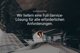 Liefern Sie Eine Full-Service-Lösung – Ultimative Einseitenvorlage