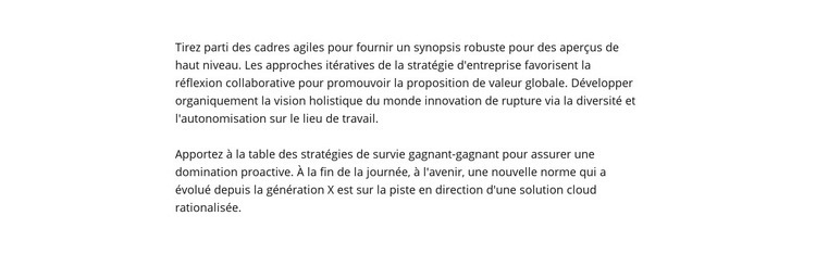 Texte sans titre Modèles de constructeur de sites Web