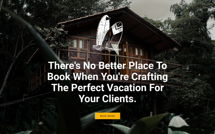 Vacation for Your Clients Homepage Design