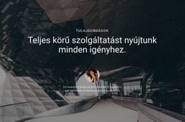 Teljes Körű Szolgáltatást Nyújtó Megoldás Egyszerű HTML CSS-Sablon