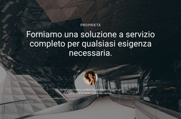 Layout Del Sito Web Per Fornisci Una Soluzione A Servizio Completo