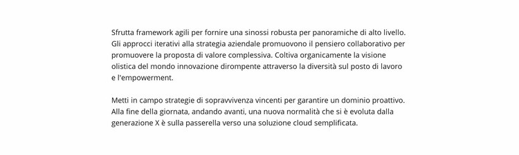 Testo senza intestazione Pagina di destinazione