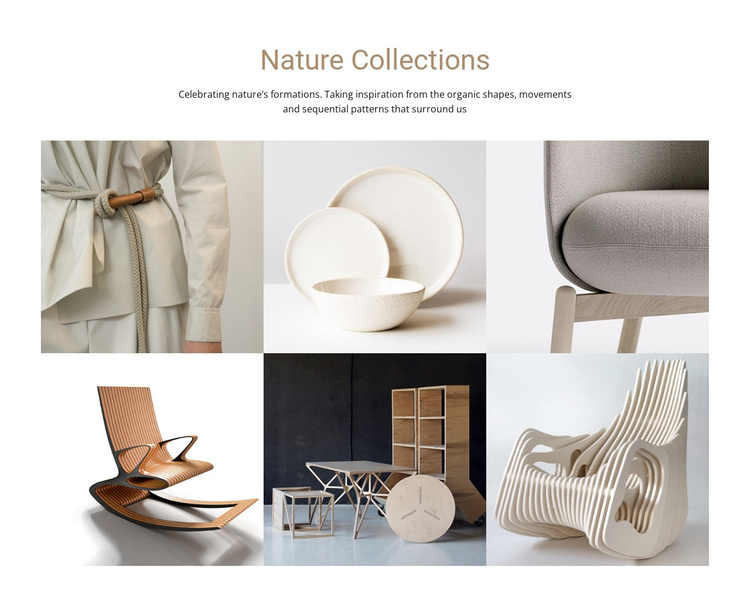 Interior nature collections  Joomla Page Builder