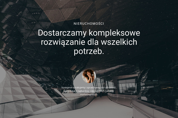 Dostarcz kompleksowe rozwiązanie Szablon HTML