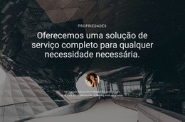 Maquete De Site Mais Criativa Para Ofereça Uma Solução De Serviço Completo