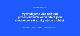 Mobilní Webové Stránky - Šablona Bootstrapu