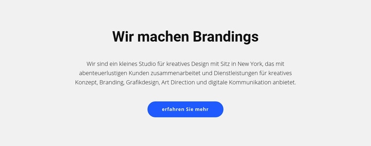 Für Marken, die Sachen verkaufen Website-Modell