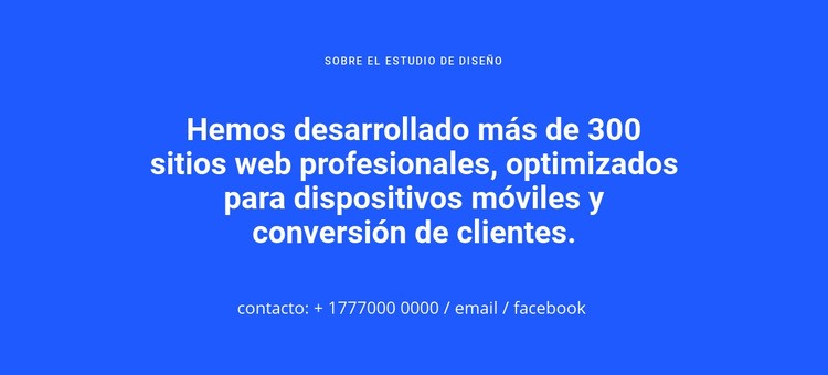 Sitios web optimizados para dispositivos móviles Creador de sitios web HTML