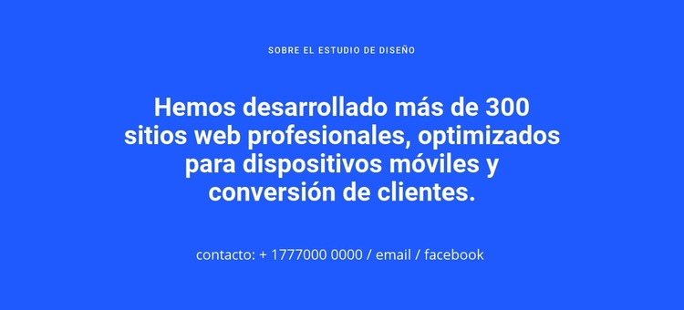 Sitios web optimizados para dispositivos móviles Plantilla