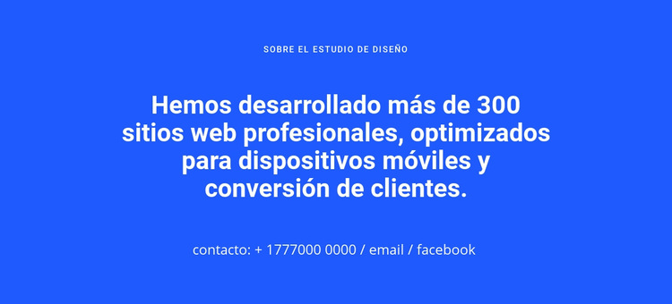 Sitios web optimizados para dispositivos móviles Plantilla de sitio web