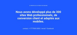 Sites Web Adaptés Aux Mobiles Modèle