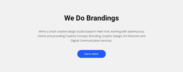 For brands that sell stuff Homepage Design