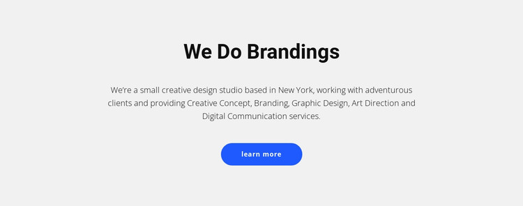 For brands that sell stuff HTML Template