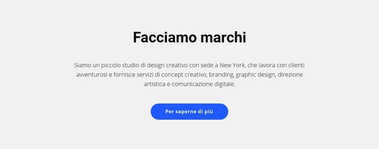 Per i marchi che vendono cose Costruttore di siti web HTML