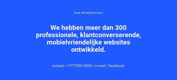 Mobielvriendelijke websites HTML-sjabloon