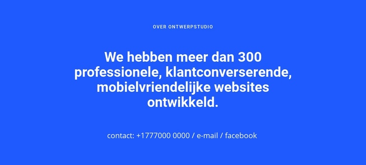 Mobielvriendelijke websites Html Website Builder