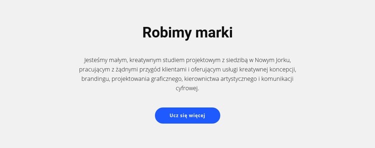 Dla marek, które sprzedają rzeczy Projekt strony internetowej