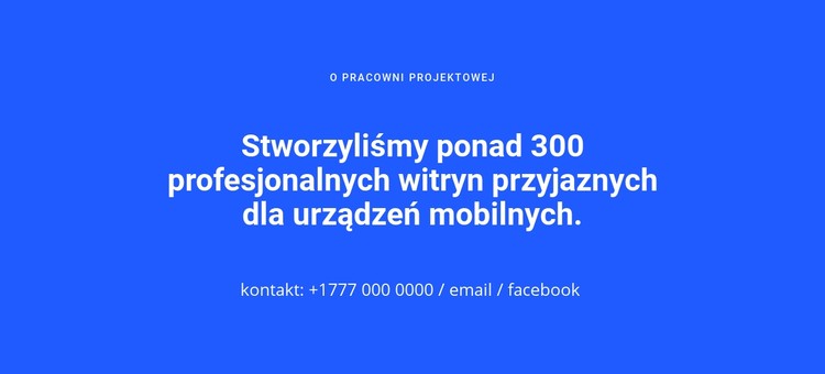 Witryny przyjazne dla urządzeń mobilnych Szablon CSS