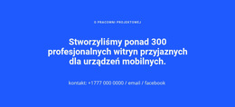 Konfigurowalne, Profesjonalne Narzędzia Dla Witryny Przyjazne Dla Urządzeń Mobilnych