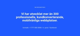 Mobilvänliga Webbplatser - HTML-Sidmall